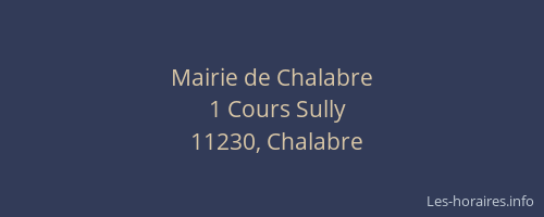 Mairie de Chalabre