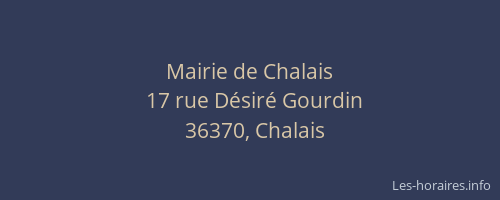 Mairie de Chalais