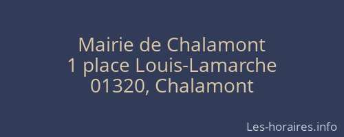 Mairie de Chalamont