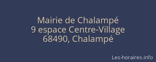 Mairie de Chalampé