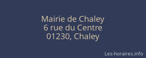 Mairie de Chaley