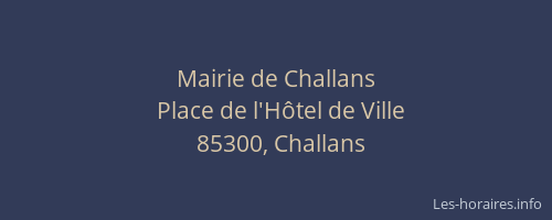 Mairie de Challans