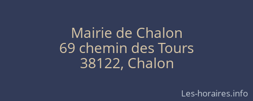 Mairie de Chalon