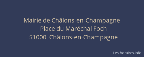 Mairie de Châlons-en-Champagne