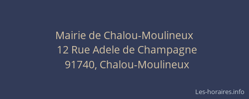 Mairie de Chalou-Moulineux