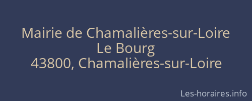 Mairie de Chamalières-sur-Loire