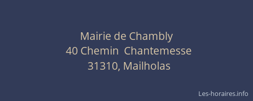 Mairie de Chambly
