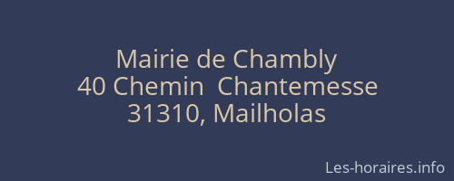 Mairie de Chambly