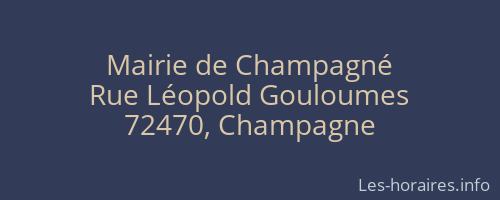 Mairie de Champagné