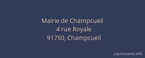 Mairie de Champcueil