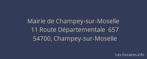 Mairie de Champey-sur-Moselle