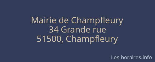 Mairie de Champfleury