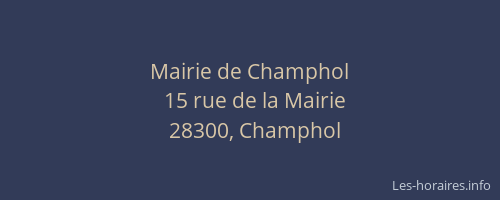 Mairie de Champhol