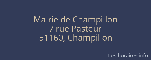 Mairie de Champillon