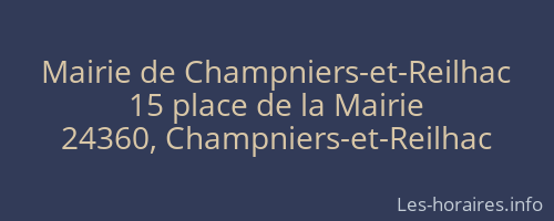 Mairie de Champniers-et-Reilhac