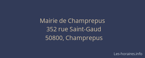 Mairie de Champrepus