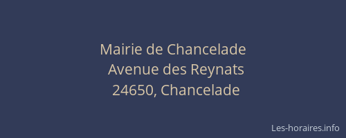 Mairie de Chancelade