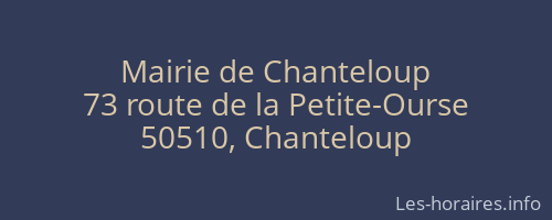 Mairie de Chanteloup