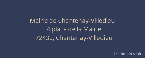 Mairie de Chantenay-Villedieu