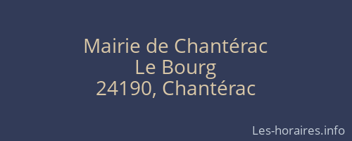 Mairie de Chantérac