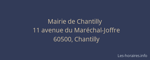 Mairie de Chantilly