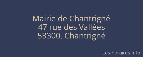 Mairie de Chantrigné