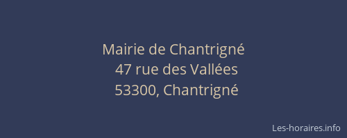 Mairie de Chantrign&eacute;