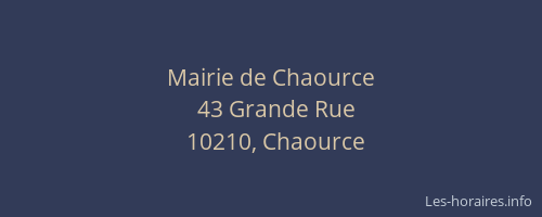 Mairie de Chaource