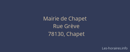 Mairie de Chapet