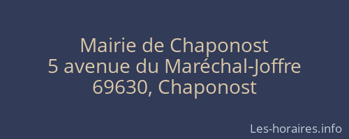 Mairie de Chaponost