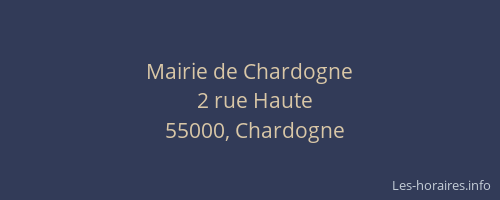 Mairie de Chardogne