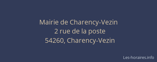 Mairie de Charency-Vezin
