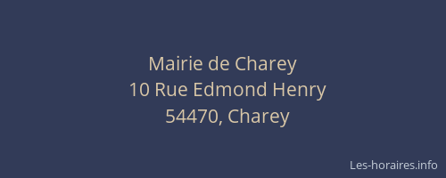 Mairie de Charey