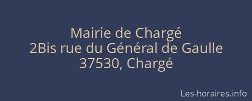Mairie de Chargé