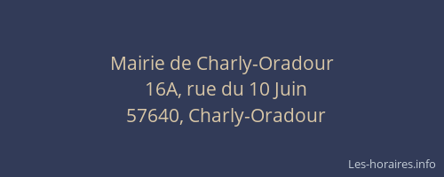 Mairie de Charly-Oradour