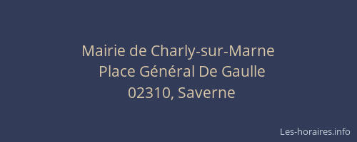 Mairie de Charly-sur-Marne