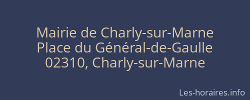 Mairie de Charly-sur-Marne