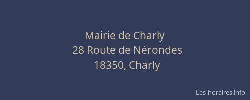 Mairie de Charly