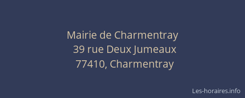 Mairie de Charmentray