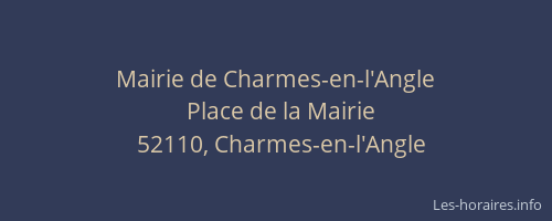 Mairie de Charmes-en-l'Angle