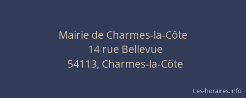 Mairie de Charmes-la-Côte