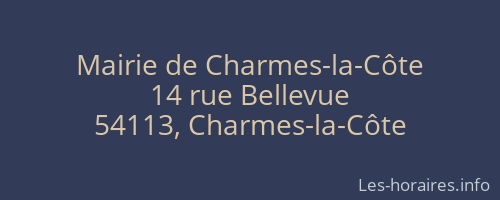 Mairie de Charmes-la-Côte