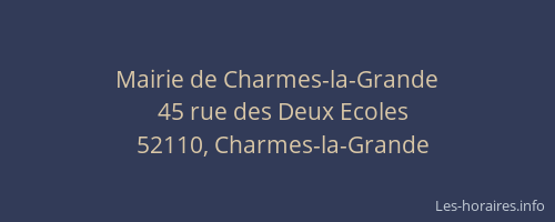 Mairie de Charmes-la-Grande