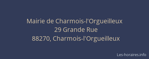 Mairie de Charmois-l'Orgueilleux