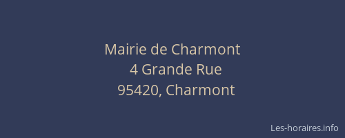 Mairie de Charmont