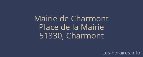 Mairie de Charmont