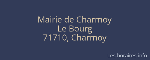 Mairie de Charmoy