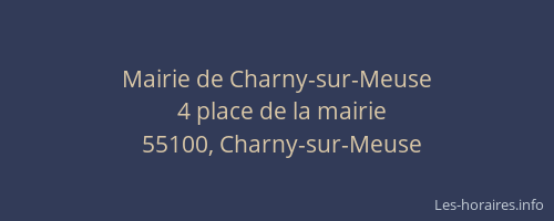 Mairie de Charny-sur-Meuse