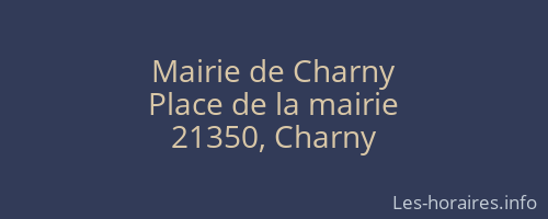 Mairie de Charny