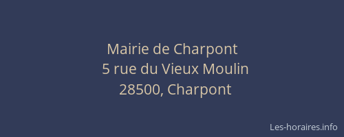 Mairie de Charpont